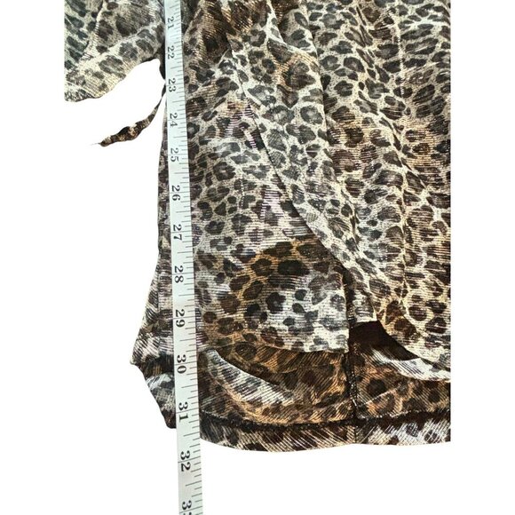 Fiestar Women's Short Shear Animal Print Night Dress - Picture 7 of 7